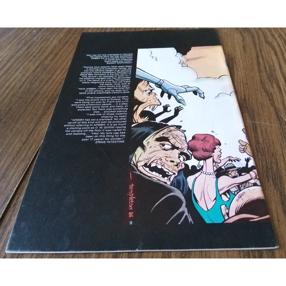 Adolescent Radioactive Black Belt Hamsters In 3D #3 November 1986 Eclipse Comics